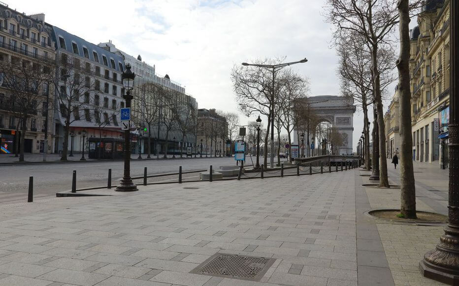 Paris ville deserte covid 2020